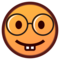 Nerd Face emoji on Emojidex